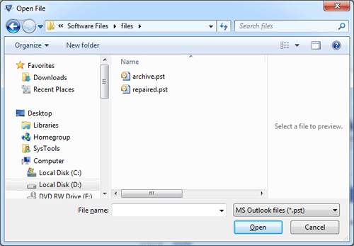 Convert PST Files with Outlook PST File Converter in PDF, MSG, EML500