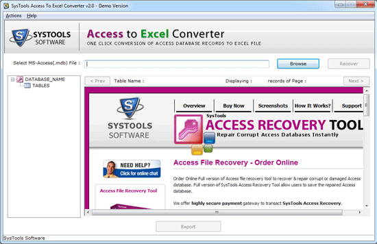 Systools Access to Excel 2.1 full