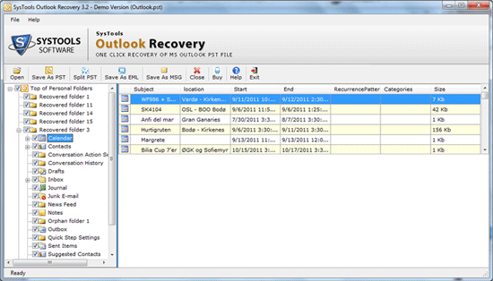 Outlook Email Recovery Utility 3.4